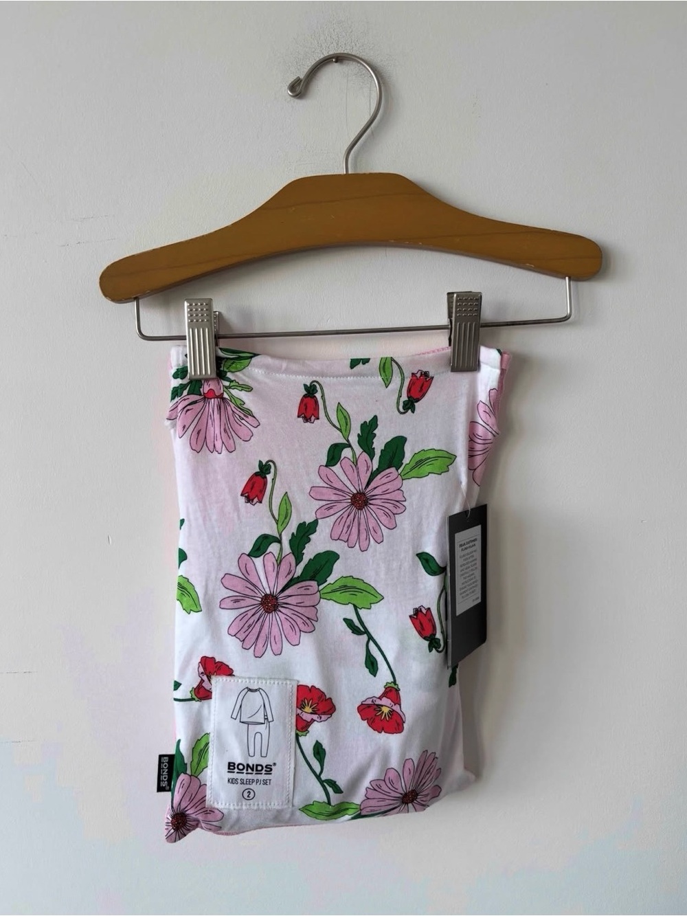 Bonds Kids Pajamas Pink Floral Sleep Set